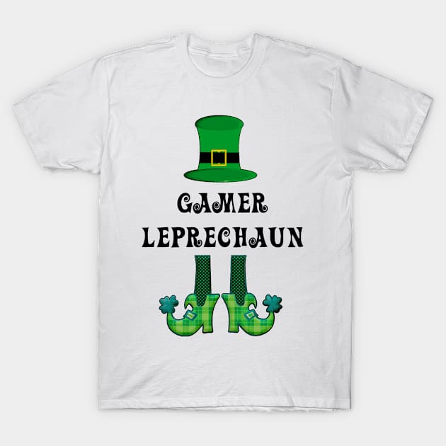 St Patrick's St Paddy's St Patty's Day Gamer Leprechaun T-Shirt by familycuteycom